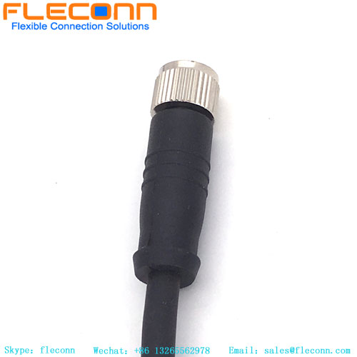 Cable macho a hembra de 4 pines M8, cable conector de clasificación impermeable IP67