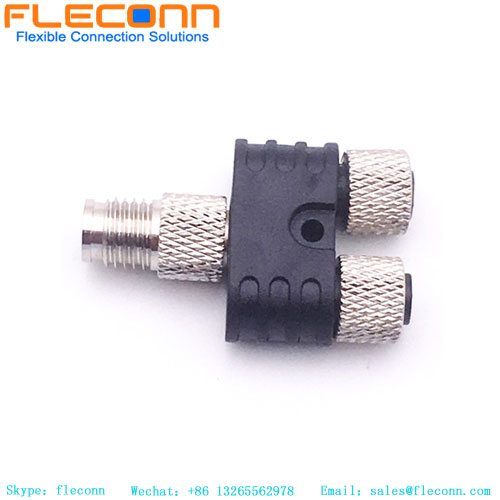 Conector macho a hembra tipo M8 4P Y