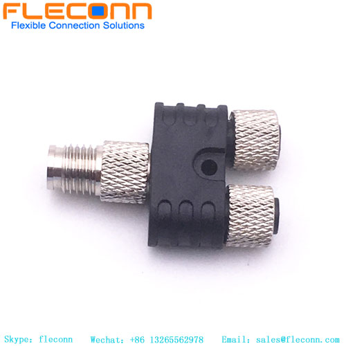 Conector macho a hembra tipo M8 4P Y