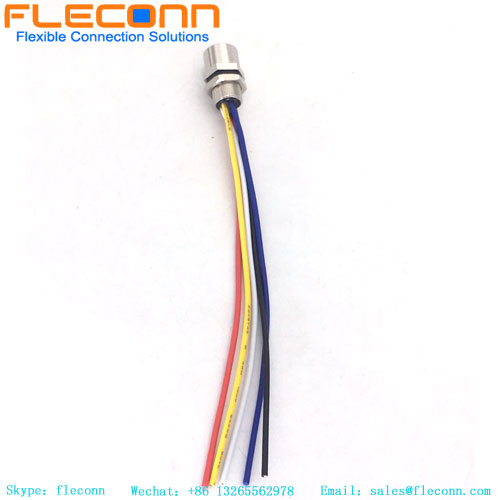 Cable hembra del soporte del panel M8, conector de cable M8 Conector de 5 pines M8
