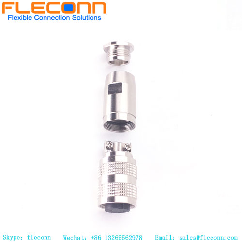 Conector impermeable circular M16 serie IP67 de 4 pines M16