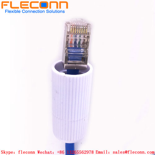 Varón de Ip66 Ip67 al cable de extensión al aire libre femenino de Ethernet de la prenda impermeable Rj45