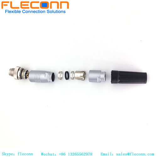 Conector macho con codificación X M12 de 8 pines