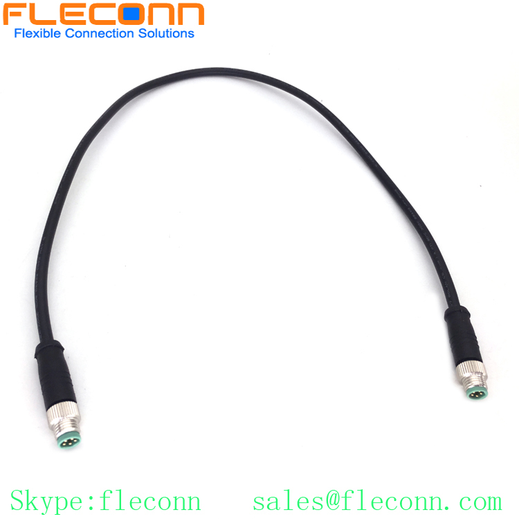 Cable de conector macho a hembra de 5 pines codificado en B M8, cable de conector a prueba de agua IP67 IP68