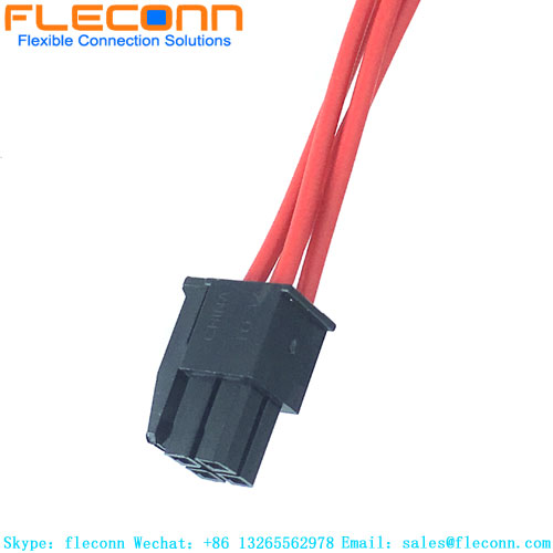 Cable 794617-4 del mazo de cables del conector de 4 pines de paso de 3,0 mm TE