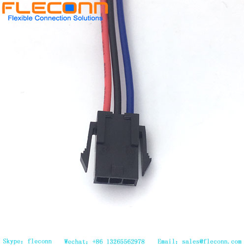 Alambre masculino 3Pin del conector de la echada de Molex 3,0 para subir a la asamblea de cable