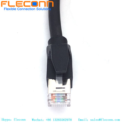 Cable Ethernet M12 X codificado a RJ45 Cat6A