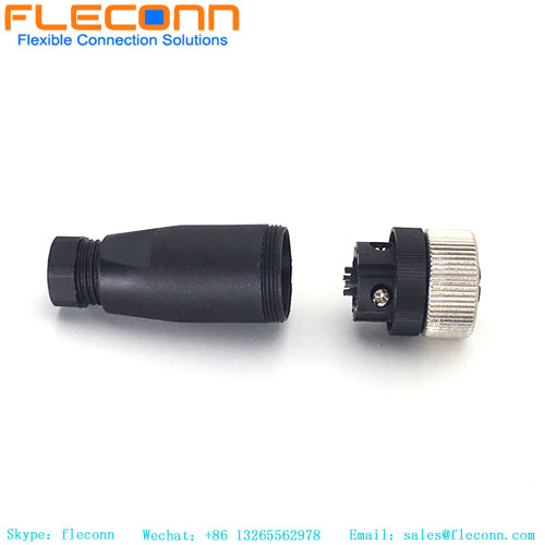 Conector hembra M12 de 4 pines