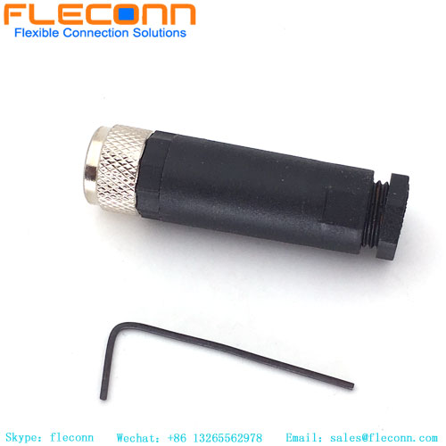 Conector cableado de campo M8 de 4 pines