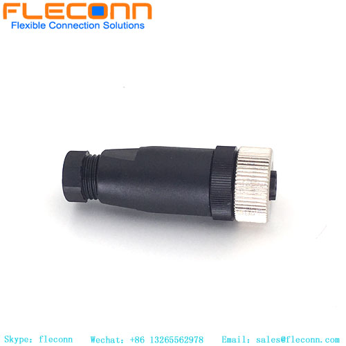 Conector hembra M12 de 4 pines