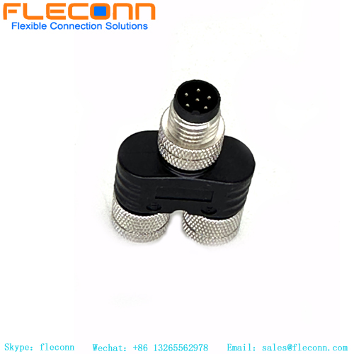 Divisor tipo Y M12 de 6 pines