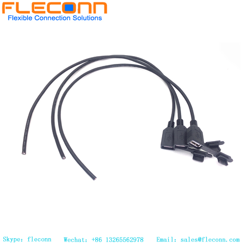 Cable de datos USB A macho a codo hembra con cubierta antipolvo