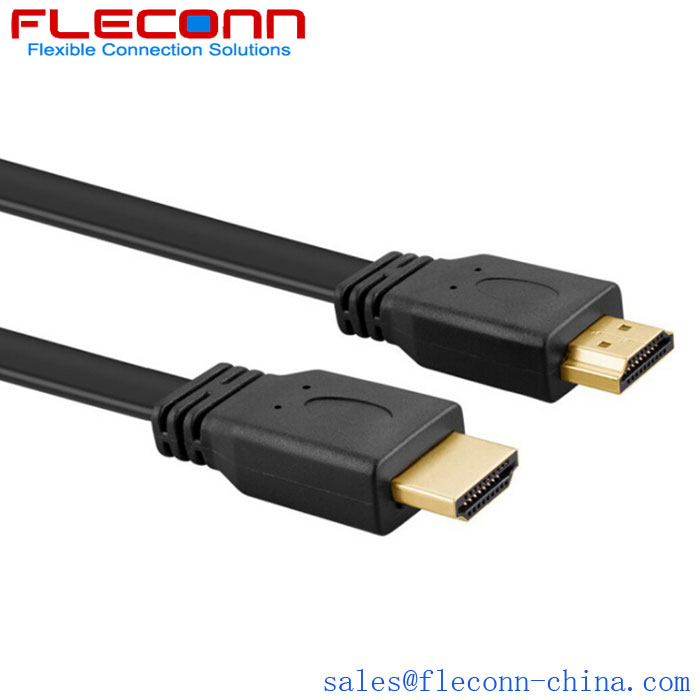 Cable HDMI versión 1.4 Cable giratorio 3D con codo HD de 180 grados