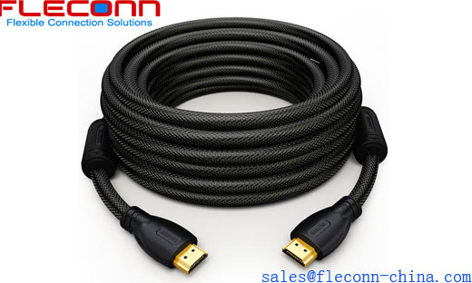 Cable HDMI versión 1.4 Cable giratorio 3D con codo HD de 180 grados