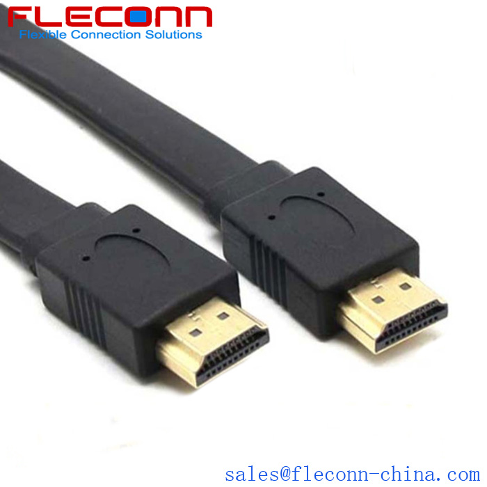 Cable HDMI versión 1.4 Cable giratorio 3D con codo HD de 180 grados