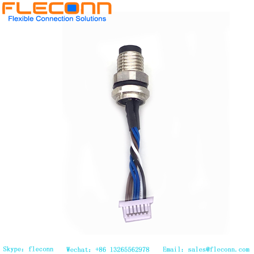 Arnés Wrie del panel frontal macho con código A M8 de 4 pines