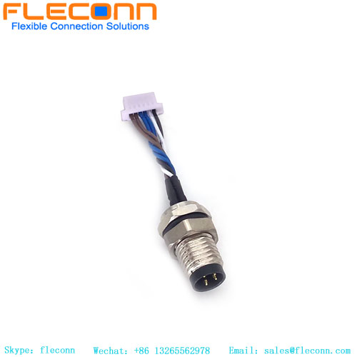 Arnés Wrie del panel frontal macho con código A M8 de 4 pines