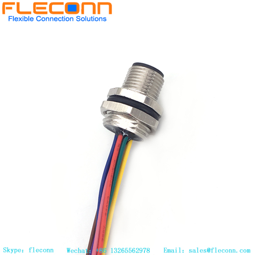 Cable del conector circular del Pin del conector impermeable M12 con codificación A IP67