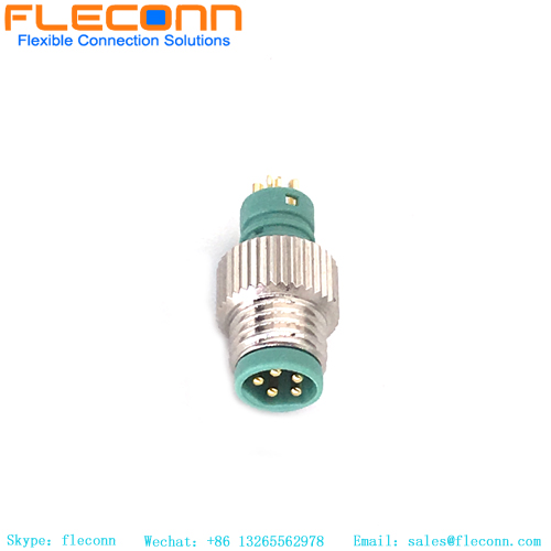 Conector de moldura de código B M8 macho de 5 pines