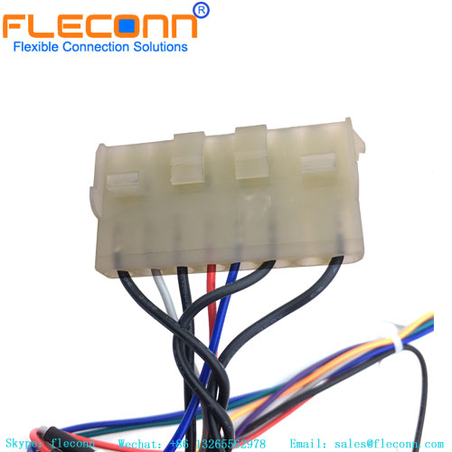 Arnés de cables del conector TE MATE-N-LOK serie 926308-1 de 8 pines