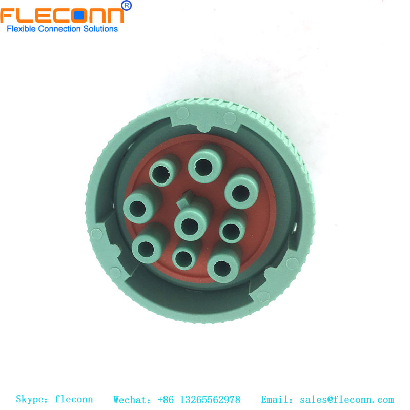 HD16-9-1939S-P080 TE Connectivity AMP Deutsch Conector hembra macho redondo de 9 pines