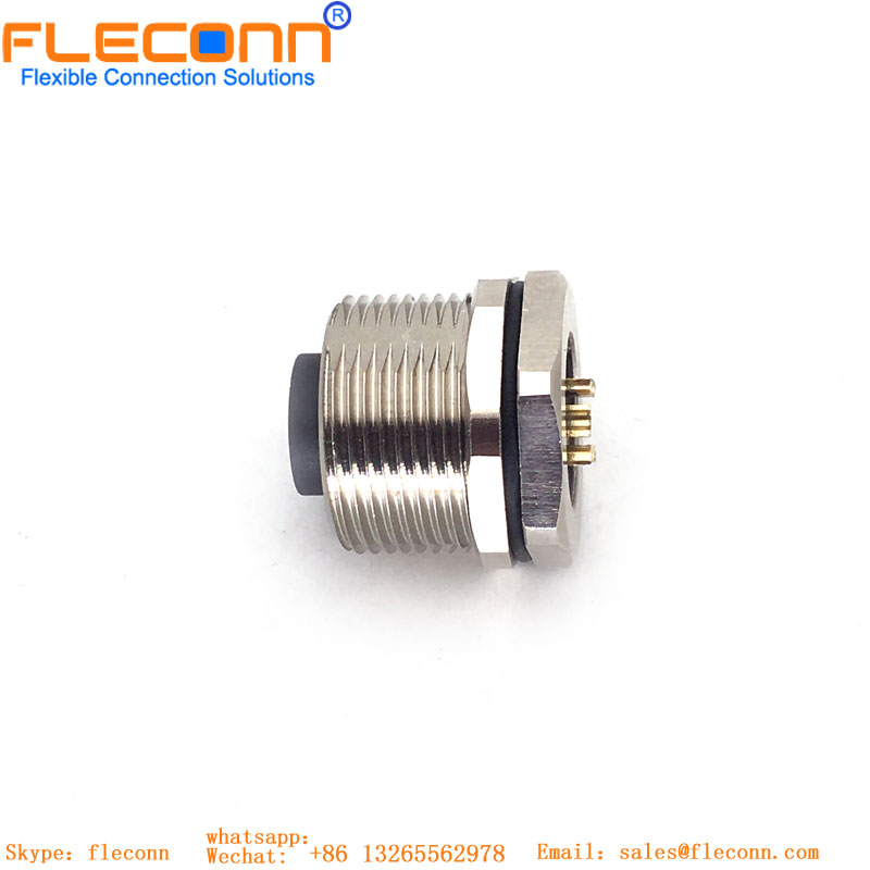 Conector de blindaje metálico circular M12 de 17 pines