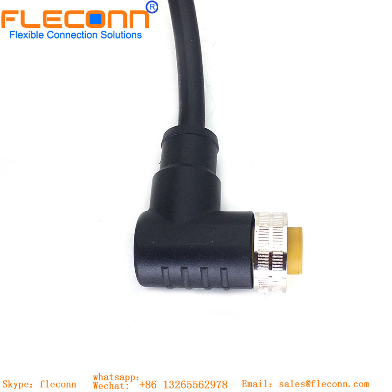 Cable impermeable codificado Industrial Ethernet X, conector hembra de 8 pines, M12