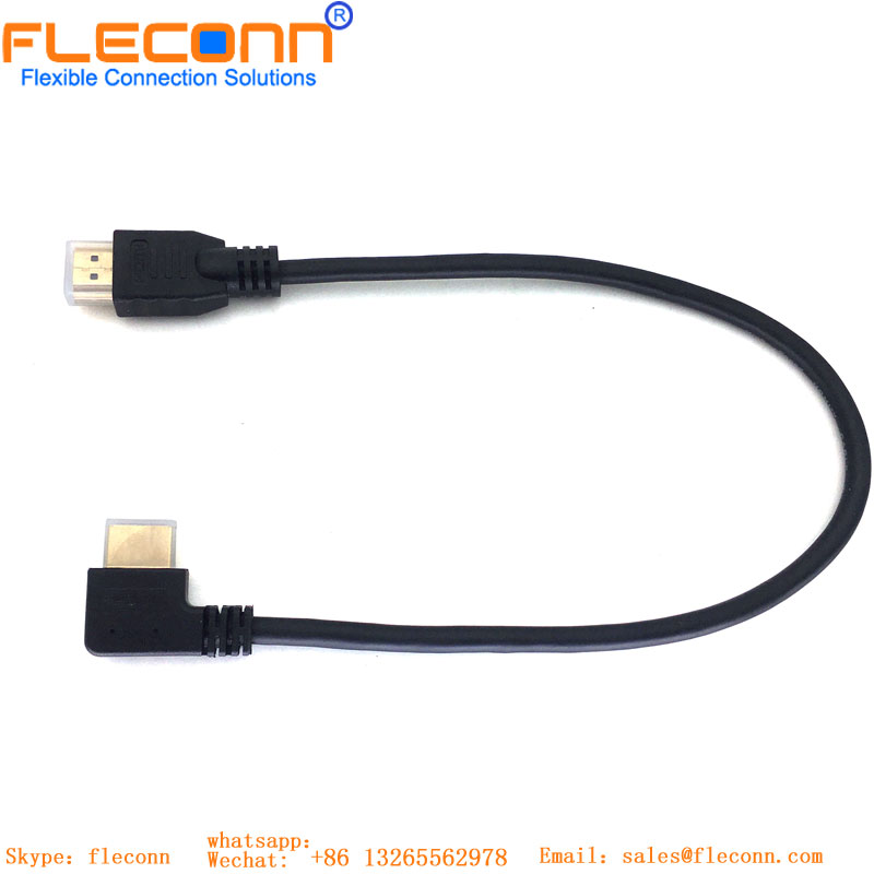 Cable HDMI versión 1.4 Cable giratorio 3D con codo HD de 180 grados