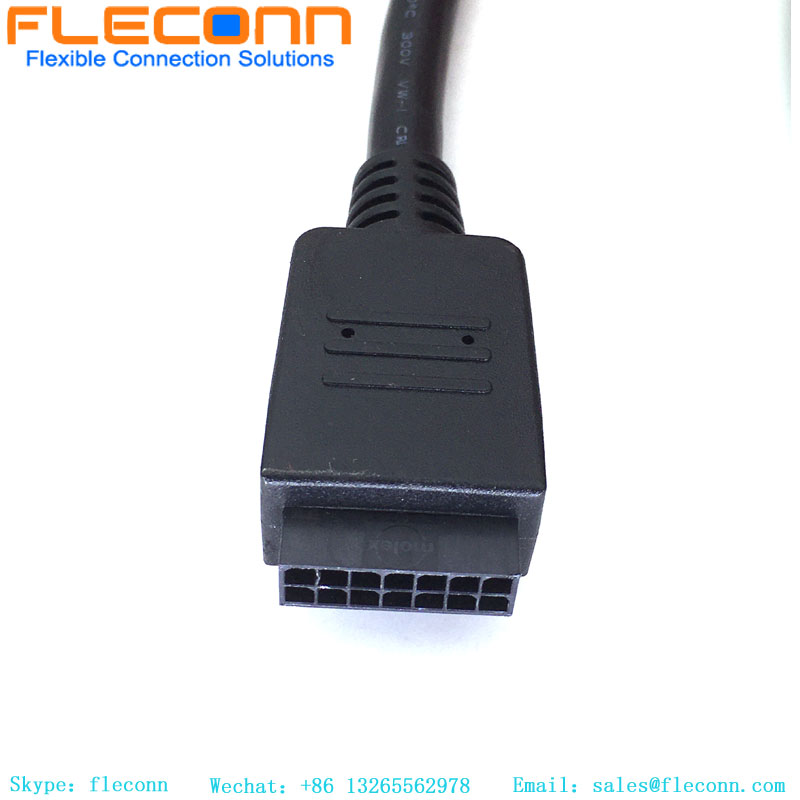 Conjunto de cables Molex Arnés de cables sobremoldeado Micro-Fit personalizado 43025-0500