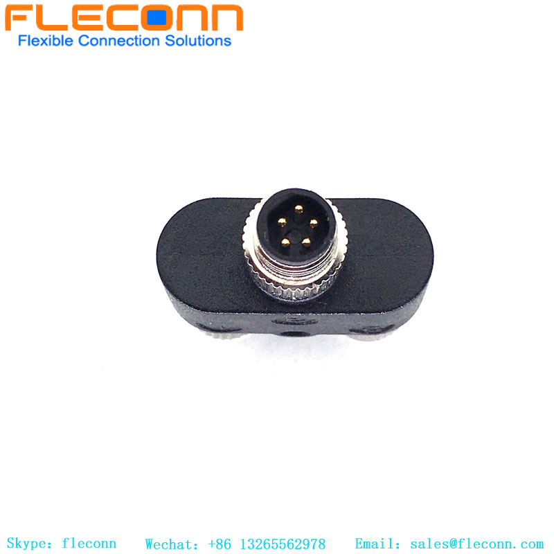 Conector M8 Y tipo 3 pines macho a divisor hembra doble