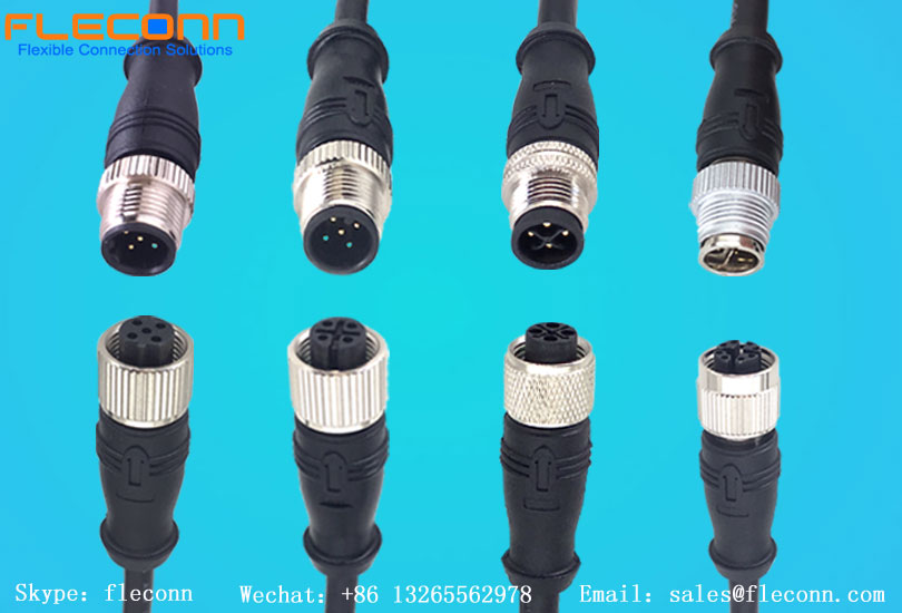 FLECONN can provide IP66 waterproof M12 8-bit X-coded female to RJ45 Ethernet cables for power and signal transmission connections.