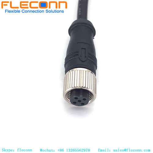 M12 5P B-coded Female Straight Connector Cable