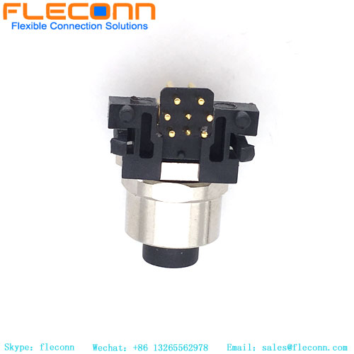 M12 8 Pin Panel Mount Connector