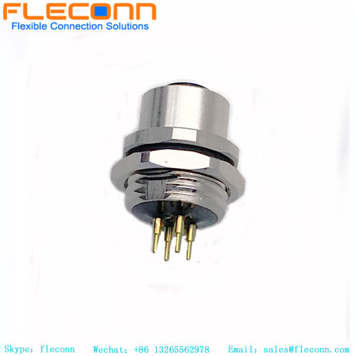 M12 4 Pin Female Panel Connector