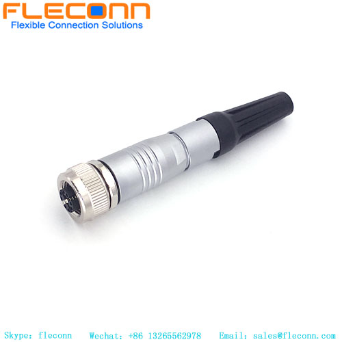 M12 Female Metal Assembled Connector
