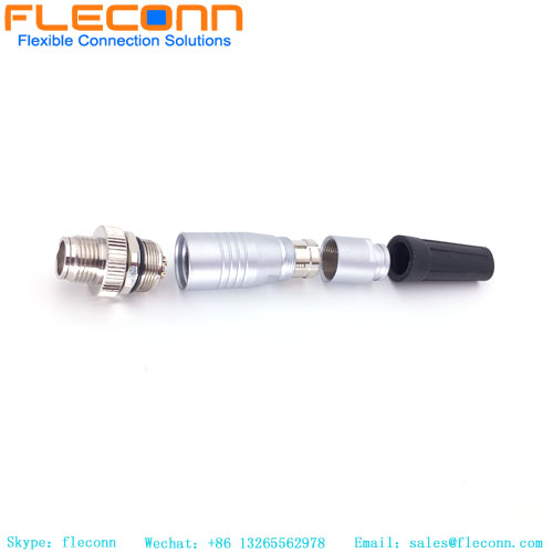 Conector ensamblado macho M12 con codificación X de 8 pines
