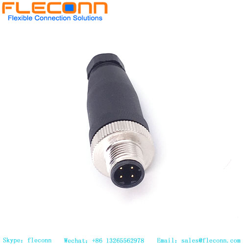 M12 Male Connector 4 Pin