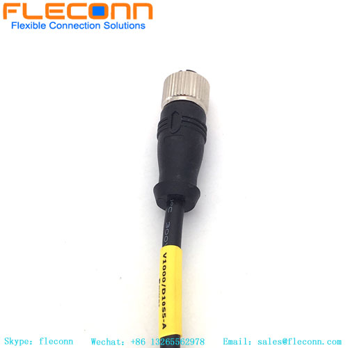 Cable macho con codificación B M12 de 5 pines, macho con codificación B a cable impermeable hembra con codificación A