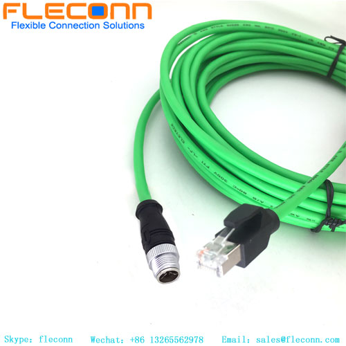 Cable Ethernet M12 a RJ45