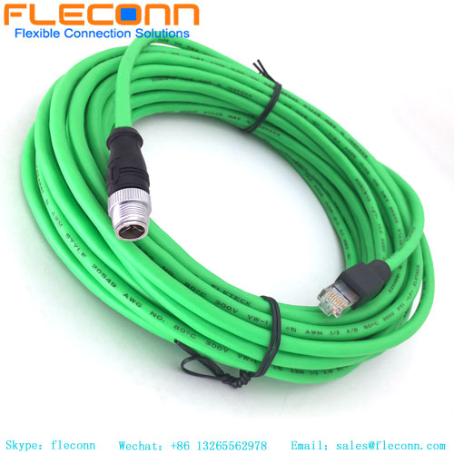 Cable Ethernet M12 a RJ45