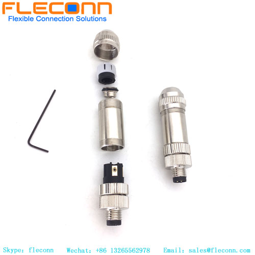 M8 Male Connector 4 Pin