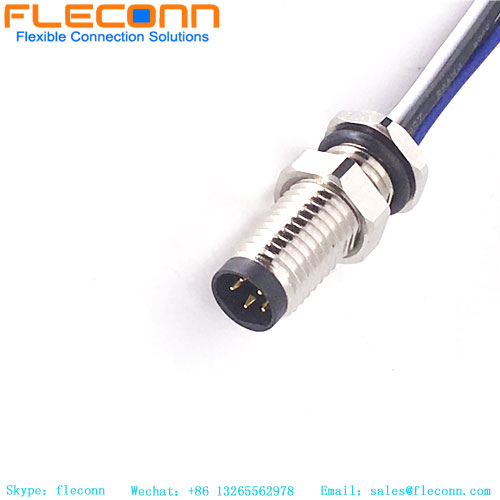 M8 5 Pin Extended Screw Connector Cable