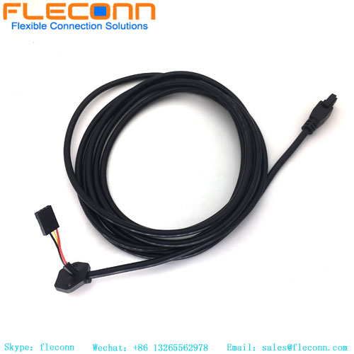 Molex Micro fit 3.0 Cable, 2451320420 4Pin 3.0mm Pitch Wire to Board Connector Overmolded Cable Wire Harness
