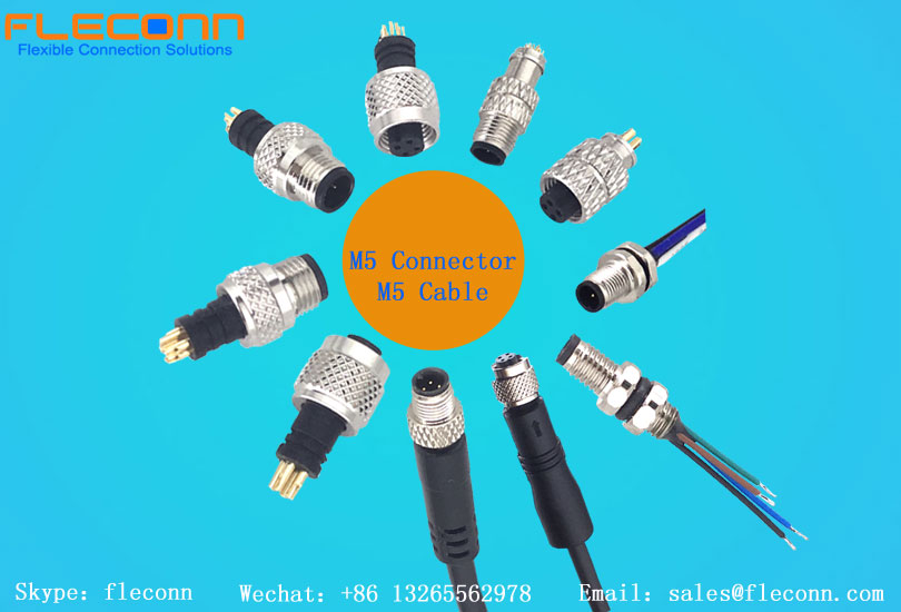 M5 connectors can be applied in sensor and actuator connection from brake, industrial camera and automatic control system etc..