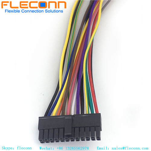 Arnés de cables del conjunto de cables Molex Micro-Fit 3.0 de 24 pines