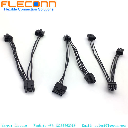 Conjunto de cable divisor en Y del mazo de cables Molex de 8 pines