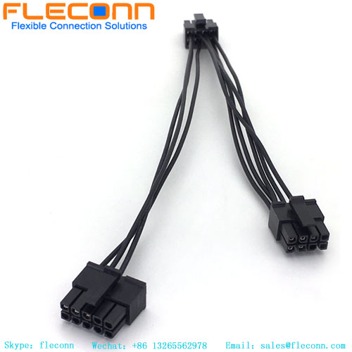 Conjunto de cable divisor en Y del mazo de cables Molex de 8 pines