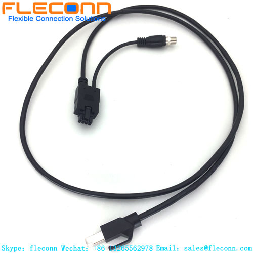 Cable de mazo de cables hembra Molex de 8 pines con paso de 3,5 mm a RJ45