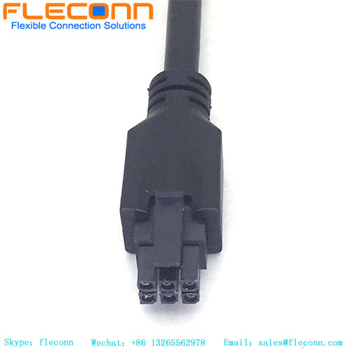 Conjunto de cables Molex, mazo de cables sobremoldeado Micro-Fit personalizado 43025-0600