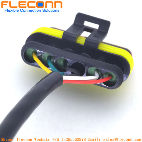 282403-1 TE Amp Super Seal conector automático hembra impermeable de cable 6Pin serie 1,5